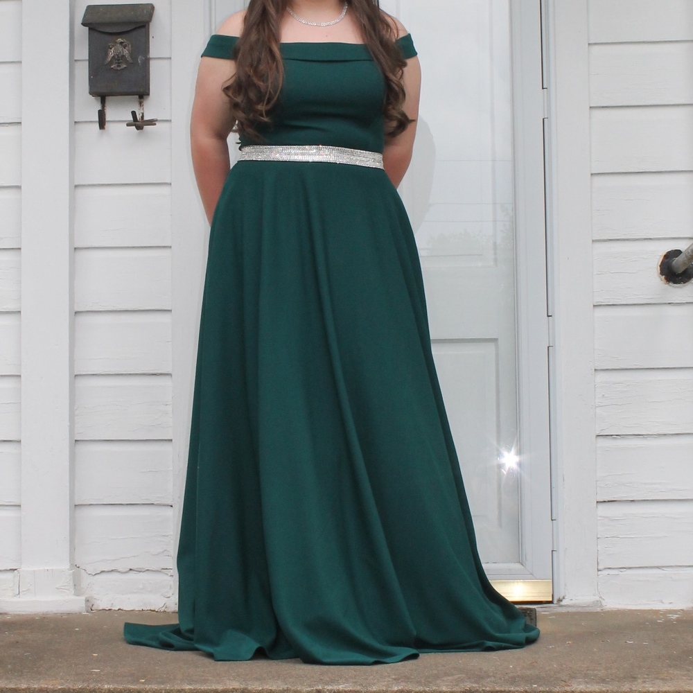 Formal Off-the-Shoulder Prom Dress Ball Gown